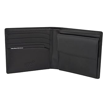 Montblanc ブラック レザー 二つ折り財布 Montblanc/モンブラン｜ブラック レザー ウォレット